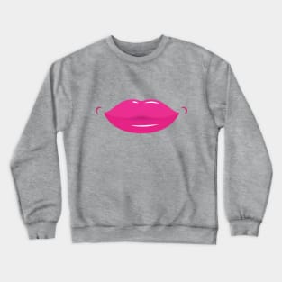 Pink Lips Crewneck Sweatshirt